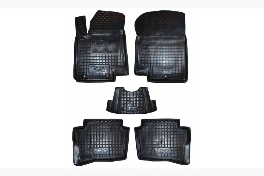 Hyundai I-20 2014-2020 Dywaniki gumowe z rantem 2016+ (Autogumm) Image