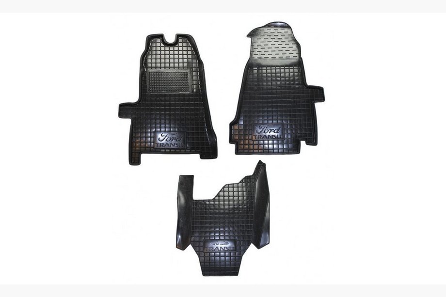 Ford Transit 2000–2014 Dywaniki gumowe z rantem 2006+ (Autogumm) Image