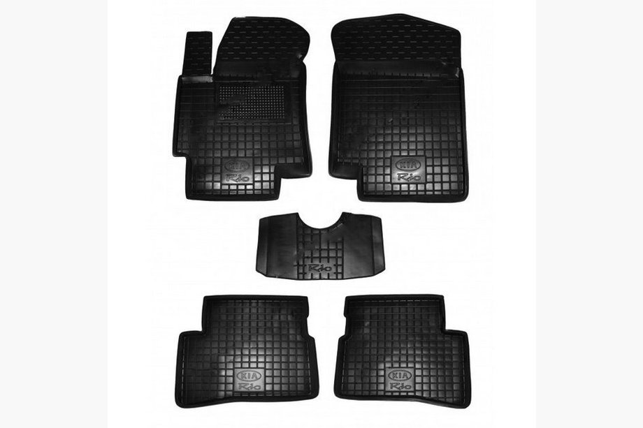 Kia Rio 2005-2011 Dywaniki gumowe z rantem (Autogumm) Image