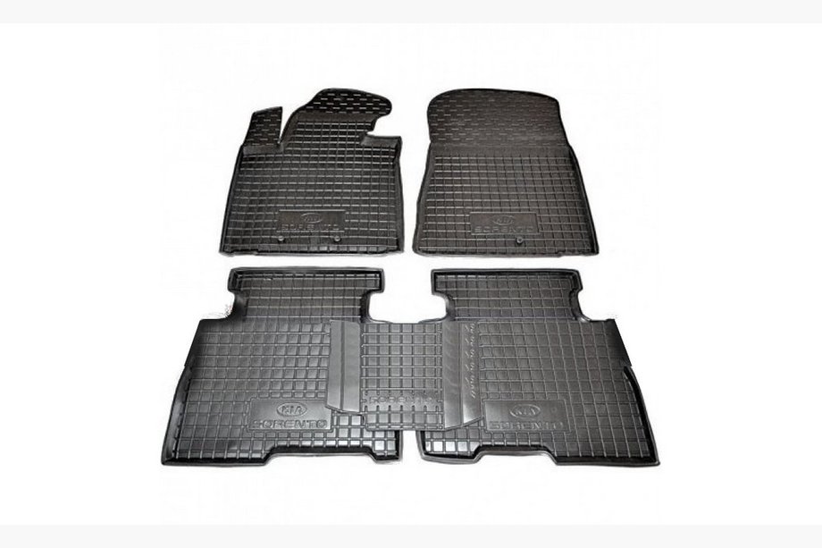 Kia Sorento II XM 2009-2014 Dywaniki gumowe z rantem 2012-2014 (Autogumm) Image