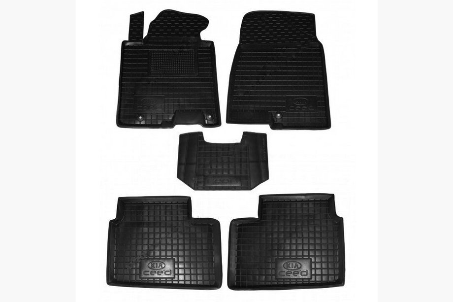 Kia Ceed 2012-2018 Dywaniki gumowe z rantem 5D (Autogumm) Image