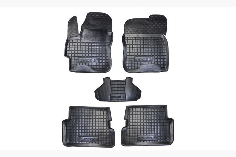Mazda 3 2003-2009 Dywaniki gumowe z rantem (Autogumm) Image