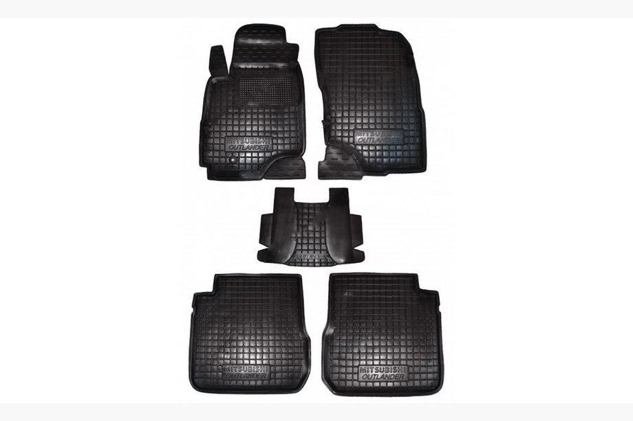 Mitsubishi Outlander 2001-2006 Dywaniki gumowe z rantem Automat 2003+ (Autogumm) Image