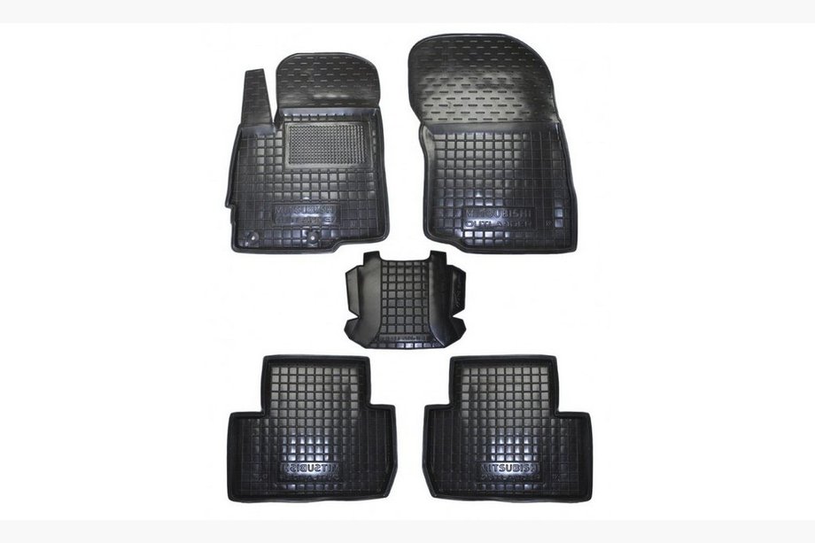 Mitsubishi Outlander 2012-2021 Dywaniki gumowe z rantem (Autogumm) Image