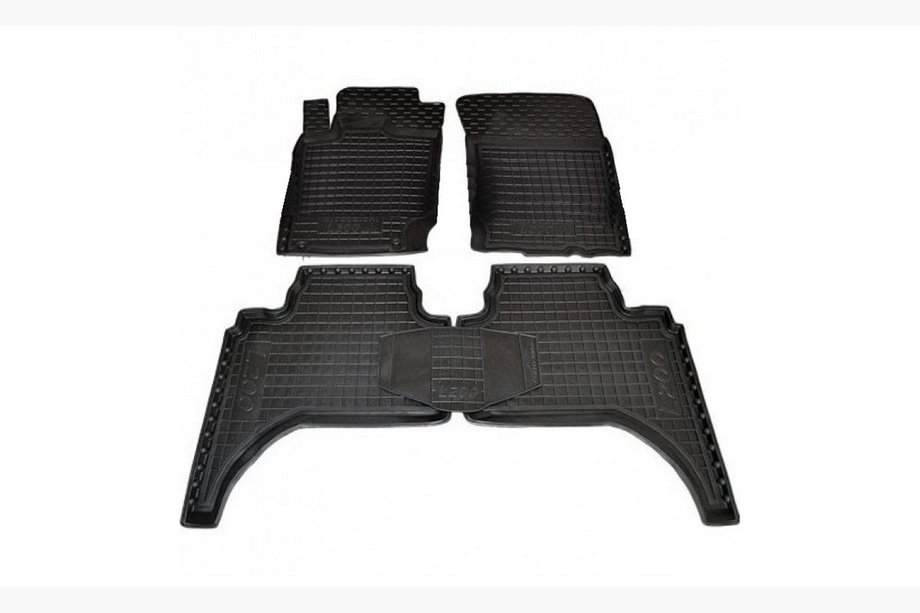 Mitsubishi L200 2006-2015 Dywaniki gumowe z rantem 2013+ Long baza (Autogumm) Image
