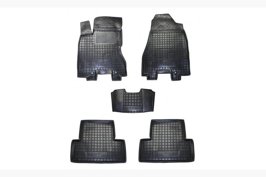 Nissan X-trail T31 2007-2014 Dywaniki gumowe z rantem (Autogumm) Image