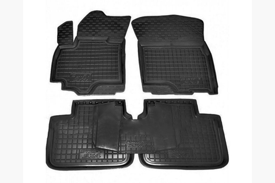 Suzuki SX4 2006-2013 Dywaniki gumowe z rantem (Autogumm) Image