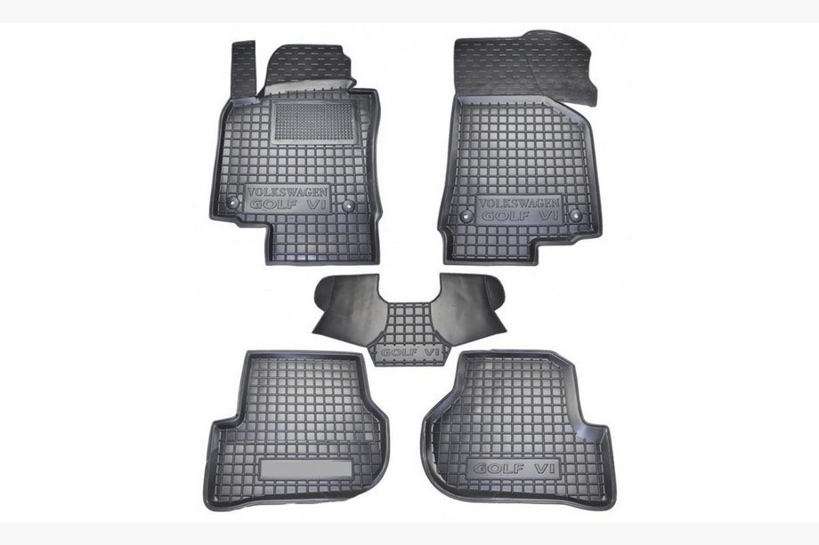Volkswagen Golf 6 2008-2014 Dywaniki gumowe z rantem (Autogumm) Image