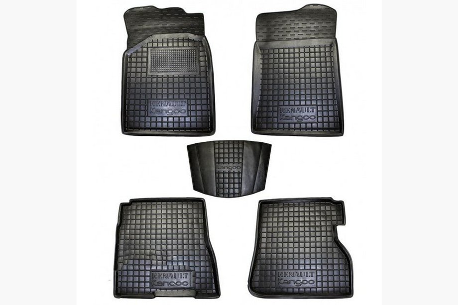 Renault Kangoo 1998-2008 Dywaniki gumowe 3D z rantem (Autogumm) Image