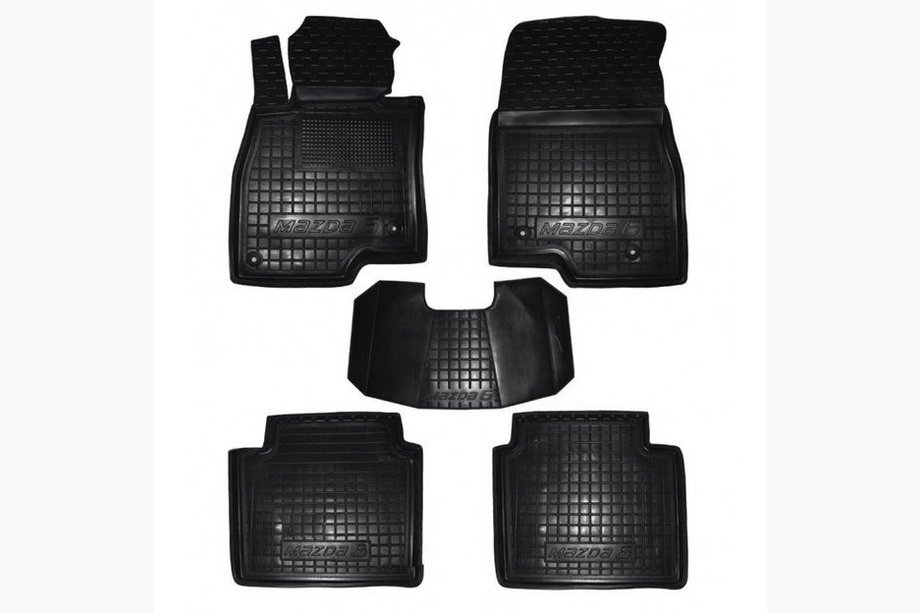 Mazda 6 2012-2024 Dywaniki gumowe z rantem (Autogumm) Image