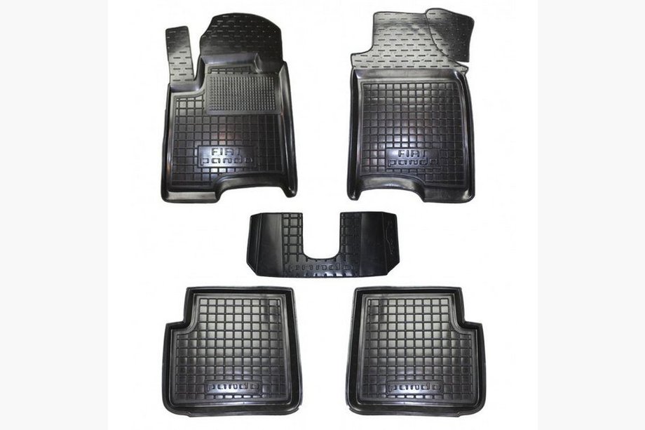 Fiat Panda 2003-2011 Dywaniki gumowe z rantem (Autogumm) Image