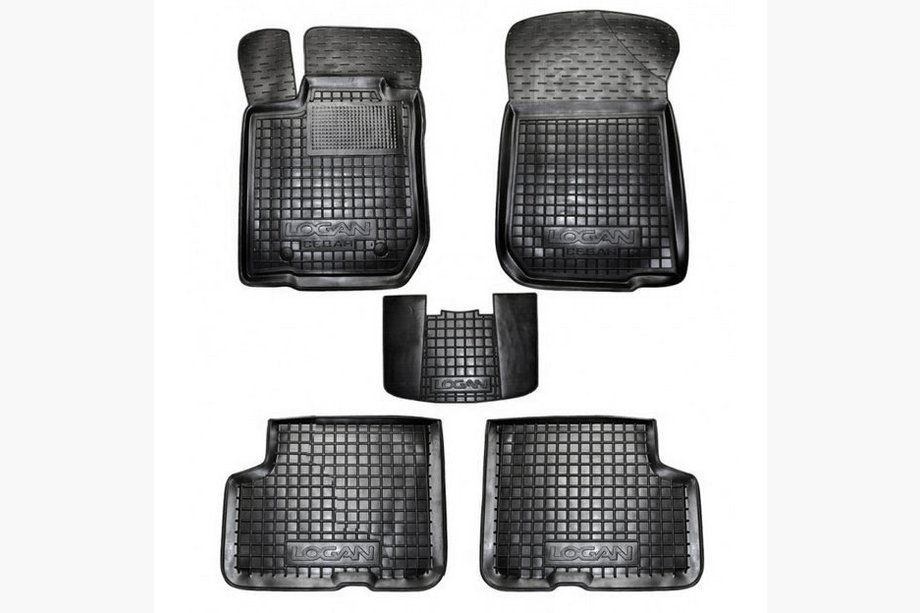 Renault Logan I 2005-2008 Dywaniki gumowe z rantem (Autogumm) Image