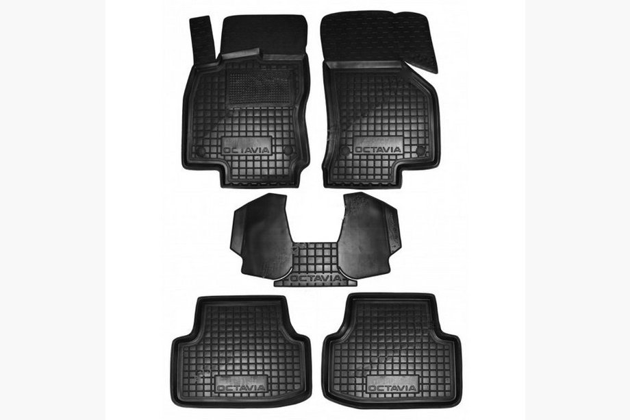 Skoda Octavia III A7 2013-2019 Dywaniki gumowe z rantem (Autogumm) Image