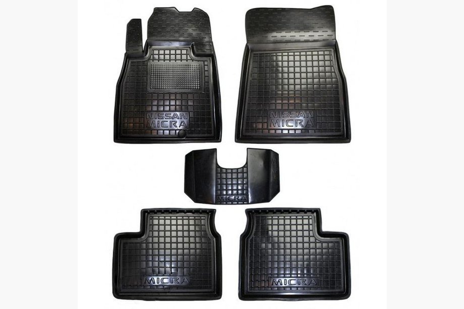 Nissan Micra K13 2011-2016 Dywaniki gumowe z rantem 2013+ (Autogumm) Image