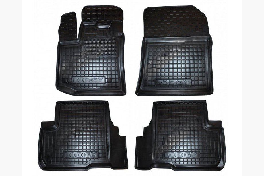Renault Lodgy 2013-2022 Dywaniki gumowe z rantem (Autogumm) Image