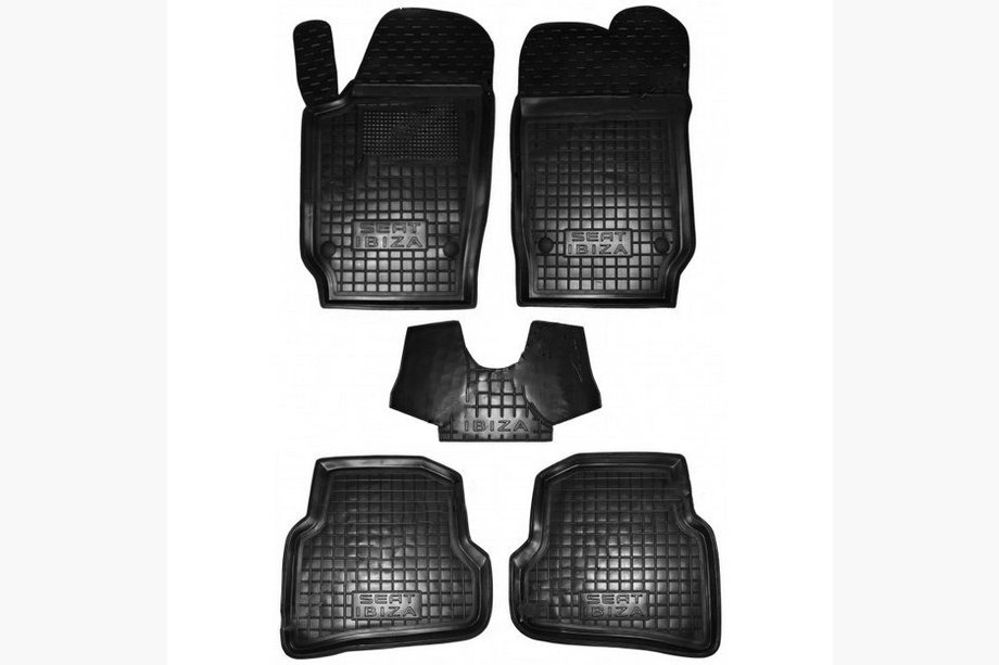 Seat Ibiza 2010-2017 Dywaniki gumowe z rantem (Autogumm) Image