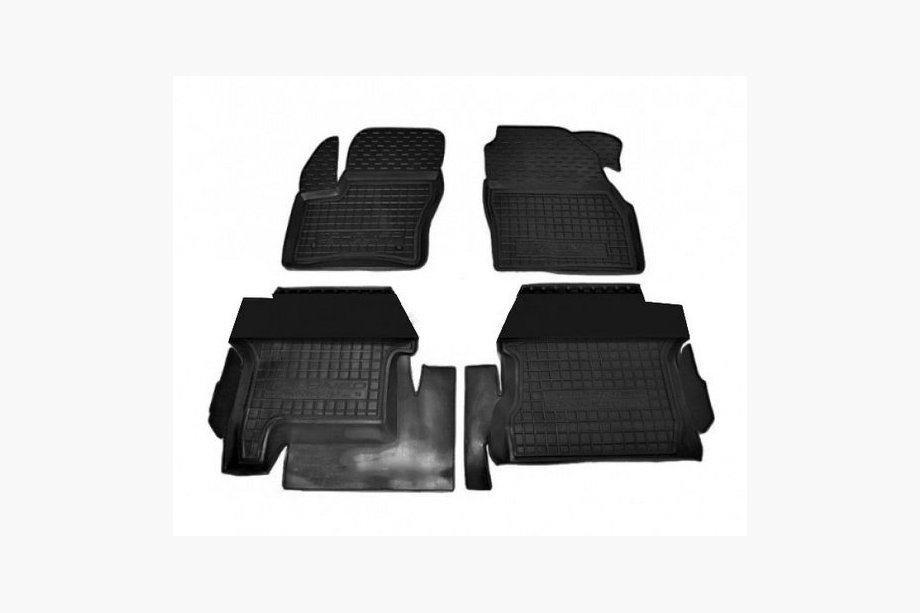 Ford Connect 2014-2021 Dywaniki gumowe z rantem Długa baza (Autogumm) Image