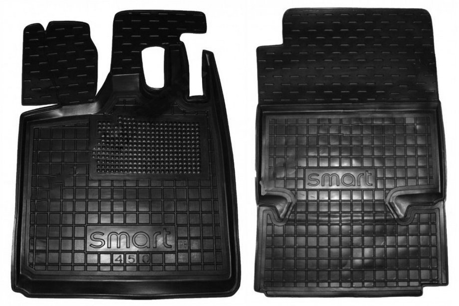 Smart 1998-2007 Dywaniki gumowe z rantem 450 Fortwo (Autogumm) Image