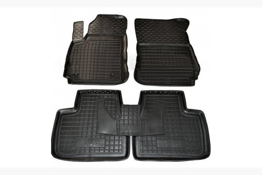 Citroen Cactus 2014-2020 Dywaniki gumowe z rantem (Autogumm) Image
