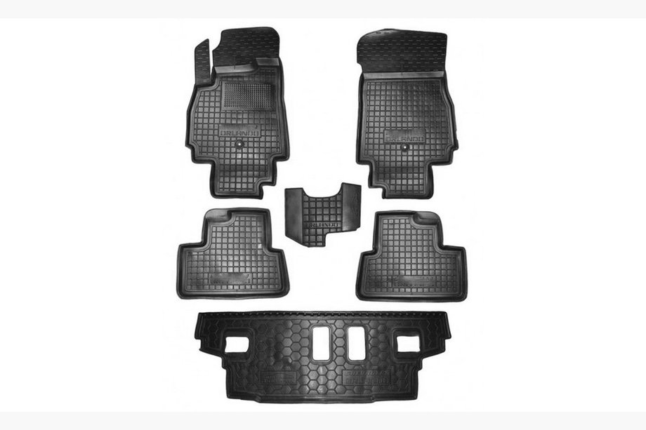 Chevrolet Orlando 2010-2018 Dywaniki gumowe z rantem 7 miejsc (Autogumm) Image