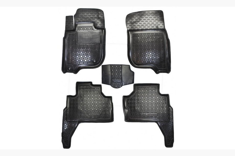 Mitsubishi Pajero Sport 2015- Dywaniki gumowe z rantem (Autogumm) Image