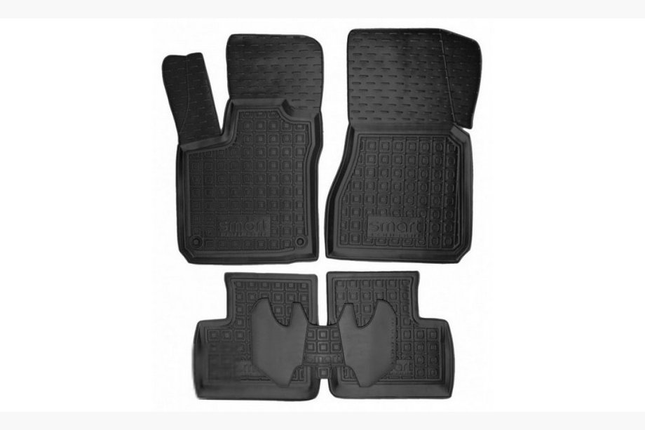 Smart 2007-2014 Dywaniki gumowe z rantem 2014+ 453 Forfour (Autogumm) Image