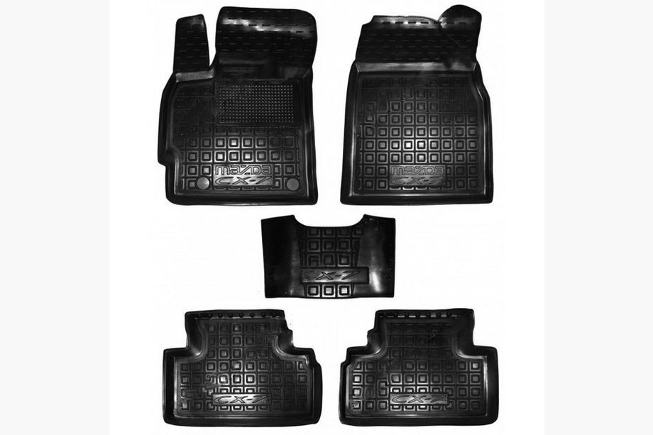 Mazda CX-7 2006-2012 Dywaniki gumowe z rantem (Autogumm) Image