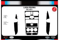Lada Priora 2007-2018 Nakładki na deskę rozdzielczą (Meric) Drewno zdjęcia 2