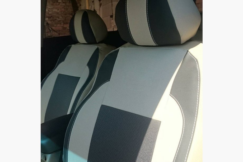 Nissan Navara 2006-2015 Pokrowce Samochodowe (Skaj↗Tkanina, Premium) Zdjęcia 6