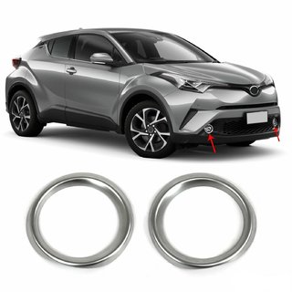 Nakładki na światła przeciwmgielne (2 szt, stal nierdzewna) Toyota C-HR 2016-2023 zdjęcia 3