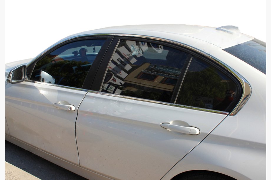 BMW 3 Series F30/F31 2012-2019 Kompletny zestaw ramek szyb (8 szt, stal nierdzewna) Image