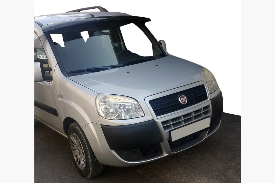 Fiat Doblo I 2001-2005 Daszek na przednia szybe (czarny polysk, 5mm) Zdjęcia 1