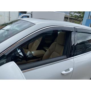 Deflektory szyb z listwą chromowaną (4 szt, HIC) Porsche Cayenne 2010-2017 zdjęcia 1
