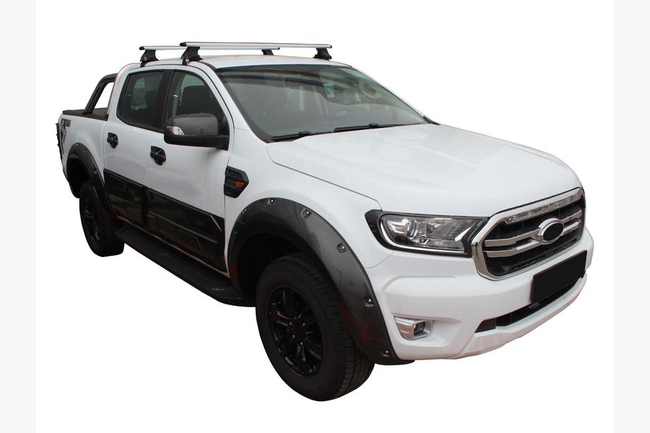 Ford Ranger 2011–2022 Bagażnik dachowy na gładki dach (2 szt, Asaf V4) Image