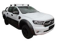 Ford Ranger 2011–2022 Bagażnik dachowy na gładki dach (2 szt, Asaf V4) zdjęcia 1