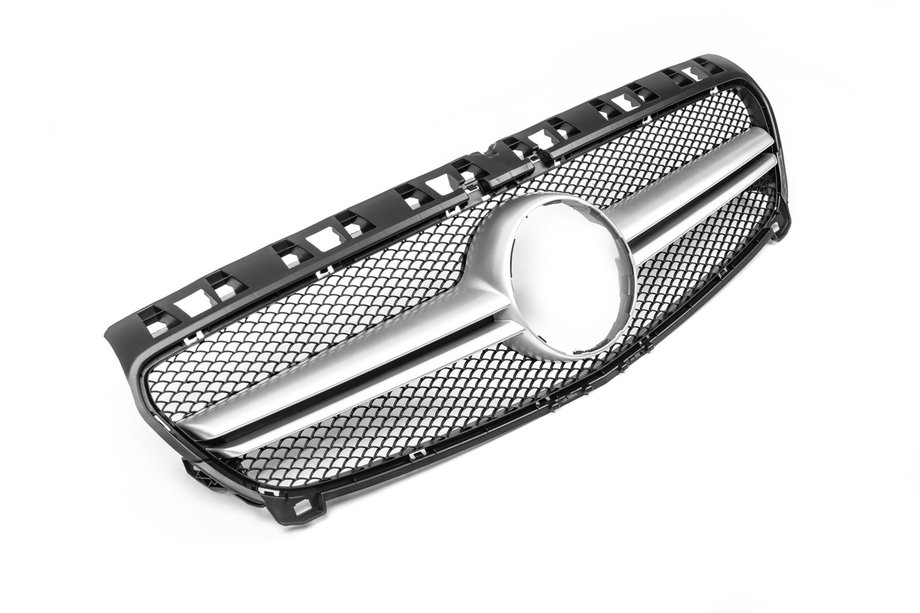 Mercedes A-class W176 2012-2018 Przedni Grill AMG Silver (2012-2015) Image