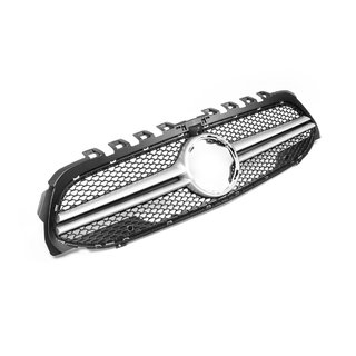 Przedni Grill AMG Silver (do 2018-2022) Mercedes A-сlass W177 2018- zdjęcia 1