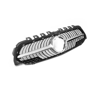 Przedni Grill Diamond Silver (do 2018-2022) Mercedes A-сlass W177 2018- zdjęcia 4
