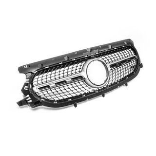 Przedni Grill Diamond Silver Mercedes GLA H247 2020- zdjęcia 3
