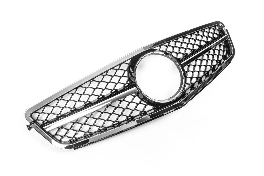 Mercedes C-class W204 2007-2015 Przedni Grill AMG Silver Image