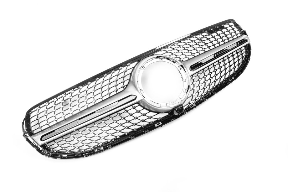 Mercedes GLC coupe C253 2016-2023 Atrapa Chłodnicy Diamond Silver (do Base 2019-2022) Zdjęcia 2