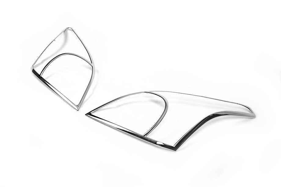 Toyota Land Cruiser Prado 120 2002-2009 Nakladki na Reflektory V2 (2 szt., plastik) Image