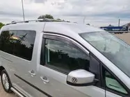 Volkswagen Caddy 2015-2020 Deflektory szyb z chromowaną listwą (2 szt, Niken) zdjęcia 1