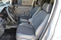 Volkswagen Caddy 2004-2010 Pokrowce Samochodowe (Skóra Syntetyczna↗Tkanina, Premium) Przednie fotele (1+1) zdjęcia 6