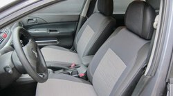 Mitsubishi Lancer 9 2004-2008 Pokrowce Samochodowe (Skóra Syntetyczna↗Tkanina, Premium) zdjęcia 1