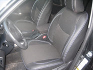 Toyota Rav 4 2006-2013 Pokrowce Samochodowe (Skóra Syntetyczna↗Tkanina, Premium) zdjęcia 1