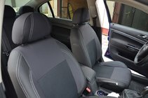 Skoda Superb 2001-2009 Pokrowce Samochodowe (Skóra Syntetyczna↗Tkanina, Premium) zdjęcia 3