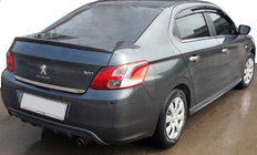 Peugeot 301 2012- Nakładka na tylny zderzak (2012-2017, z podkładem do lakierowania) zdjęcia 1
