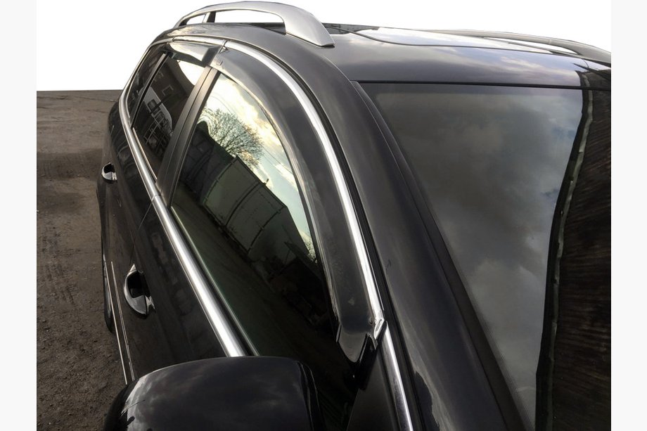 Volkswagen Passat B6 2006-2012 Deflektory szyb z listwą chromowaną SW (4 szt, HIC) Zdjęcia 11