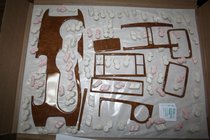 Hyundai Tucson JM 2004- Nakładki na deskę rozdzielczą w drewnopodobnym stylu (USA) zdjęcia 1